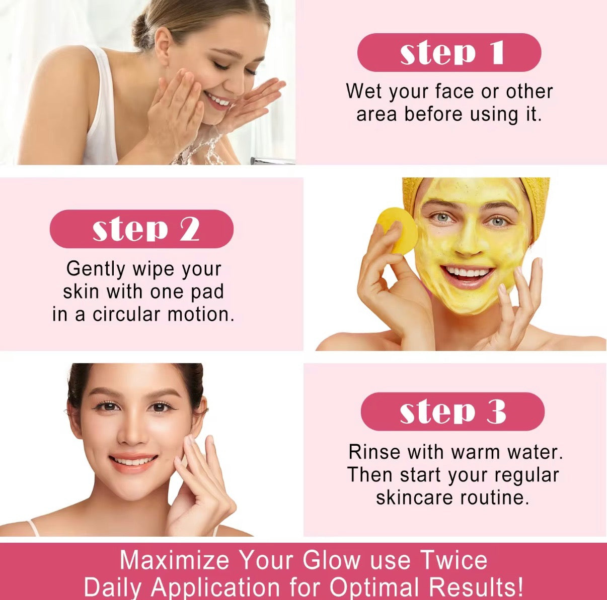 ✨ Sun & Spice Ayurvedic Turmeric Glow Pads - Exfoliate, Brighten & Refresh