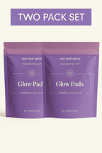✨ Sun & Spice Ayurvedic Turmeric Glow Pads - Exfoliate, Brighten & Refresh - 2 Pack