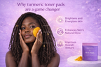 ✨ Sun & Spice Ayurvedic Turmeric Glow Pads - Exfoliate, Brighten & Refresh